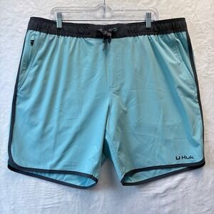 Huk Performance Hybrid Shorts Men Sz 2XL‎ Quick Dry Lightweight Athletic